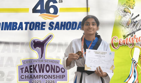 Champions at the Taekwondo Meet