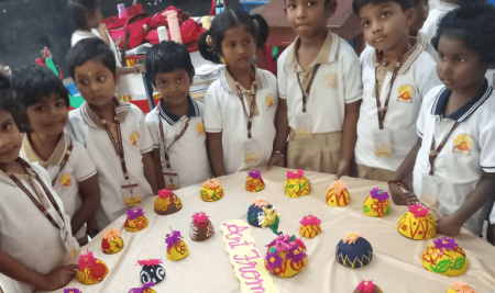 Art from Waste Activity – KG Students at TCK Branch